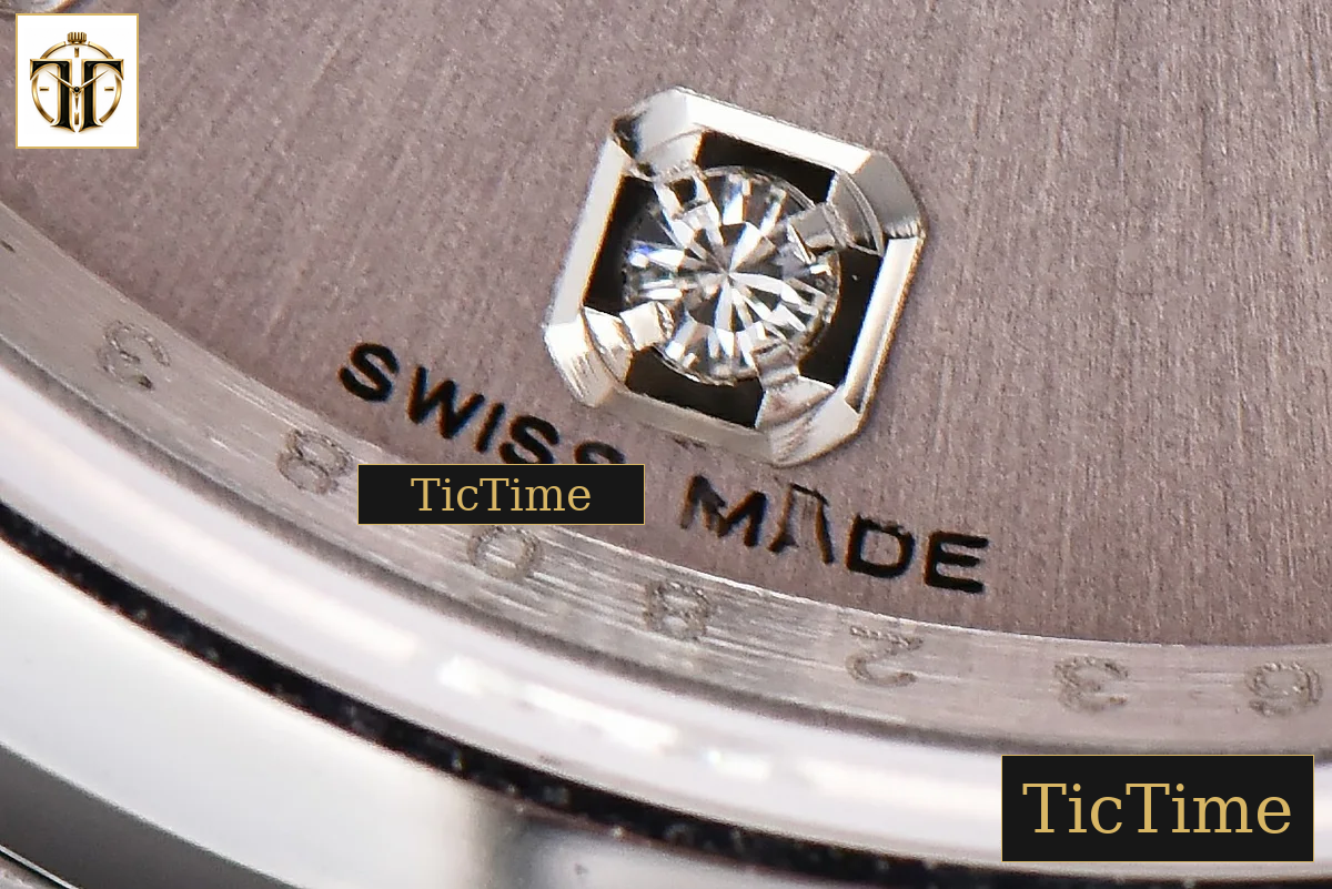 DateJust 36mm GMF SS Smooth Bezel Silver Dial Diamond Marker Oyster Bracelet VR3235 — foto 7