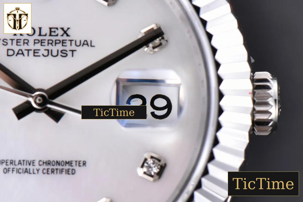 Datejust 41mm GMF SS White Dial Diamond Marker Fluted Bezel Jubille Bracelet VR3235 — foto 10
