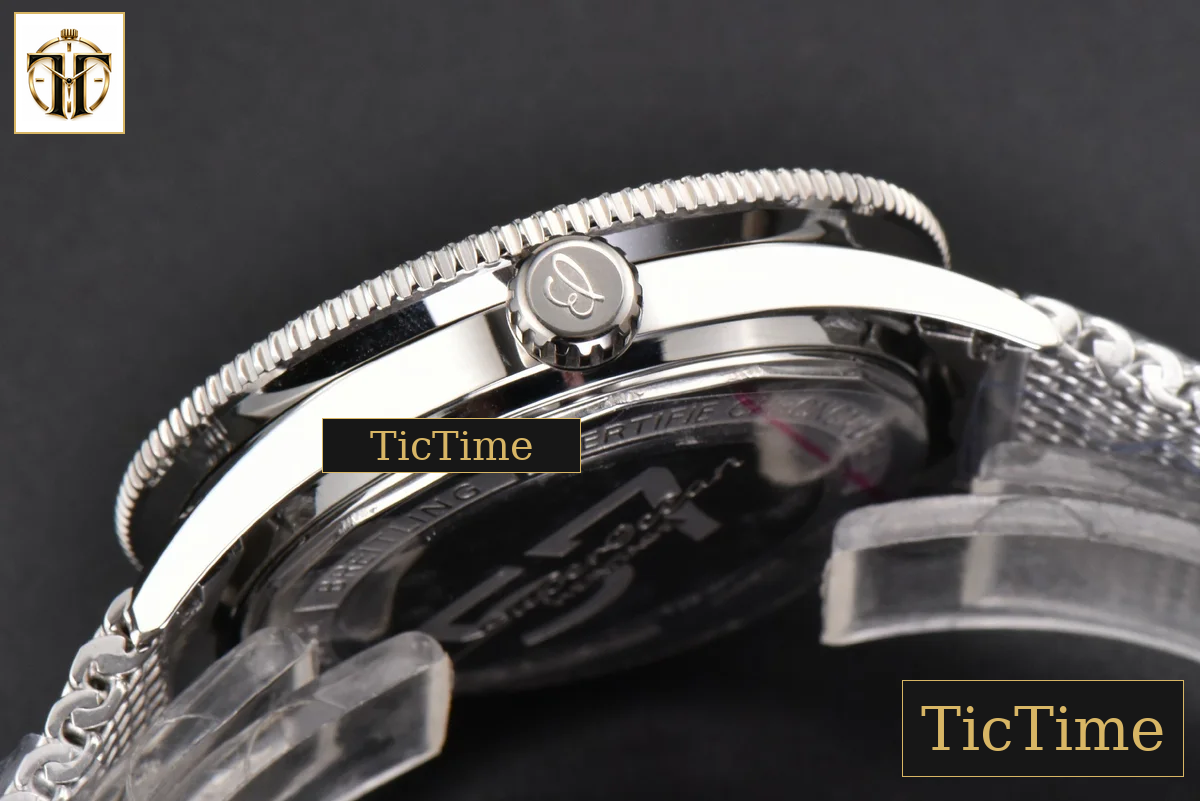 SuperOcean Heritage 42mm GF SS Black Ceramic Black Dial Mesh Bracelet A2824 — foto 15