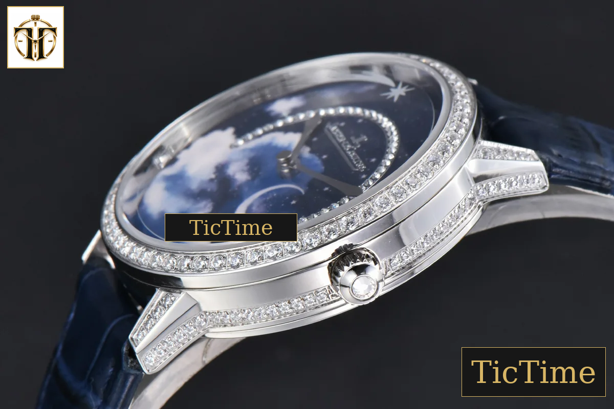 Rendez-Vous 36mm KZF SS Diamond Sky Blue Dial Blue Leather Strap 9015 — foto 9