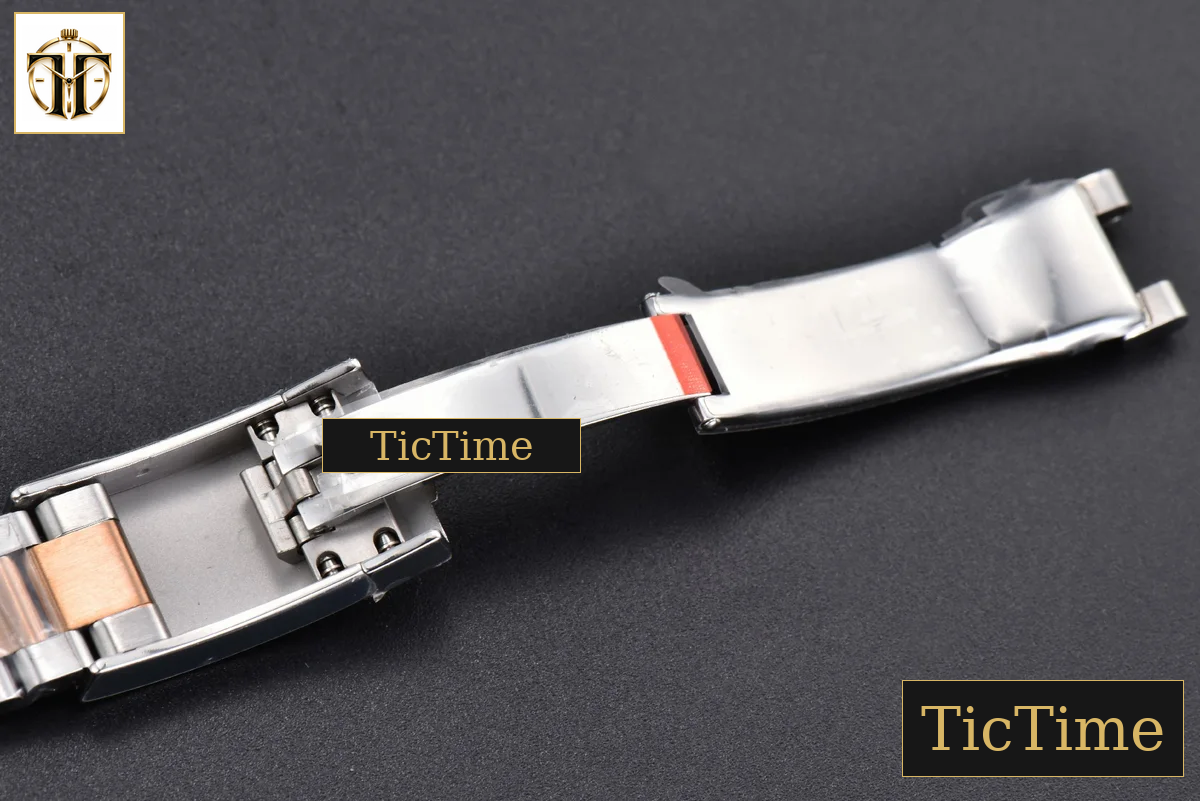 DateJust 904L 31mm GMF RG/SS Fluted Bezel Silver Flowers Dial Oyster Bracelet A2824 — foto 33