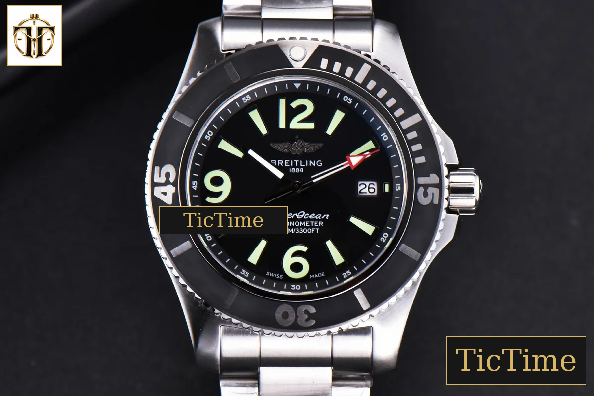 Superocean Automatic 44mm TF Black Dial SS Bracelet A2824 — foto 2
