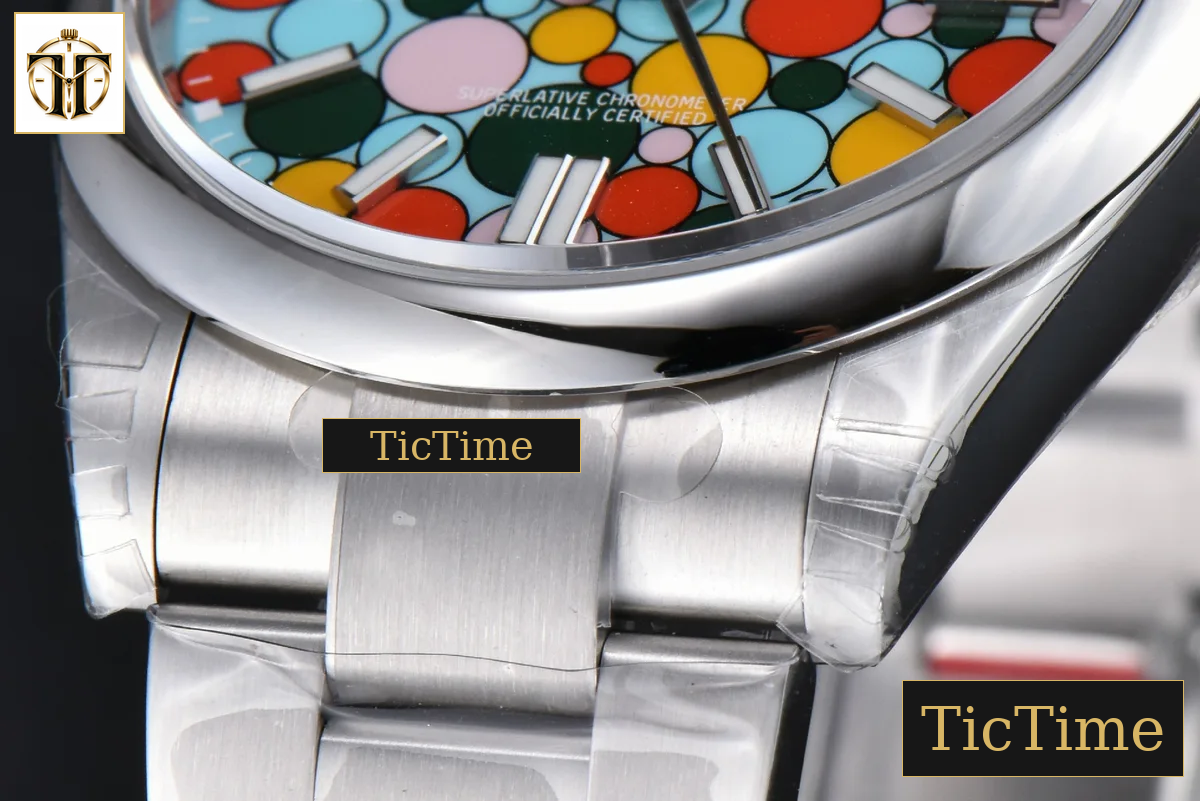 Oyster Perpetual 904L 124300 41mm VSF Tiffany Blue Celebration Ballon Dial SS Bracelet VS3235 — foto 10