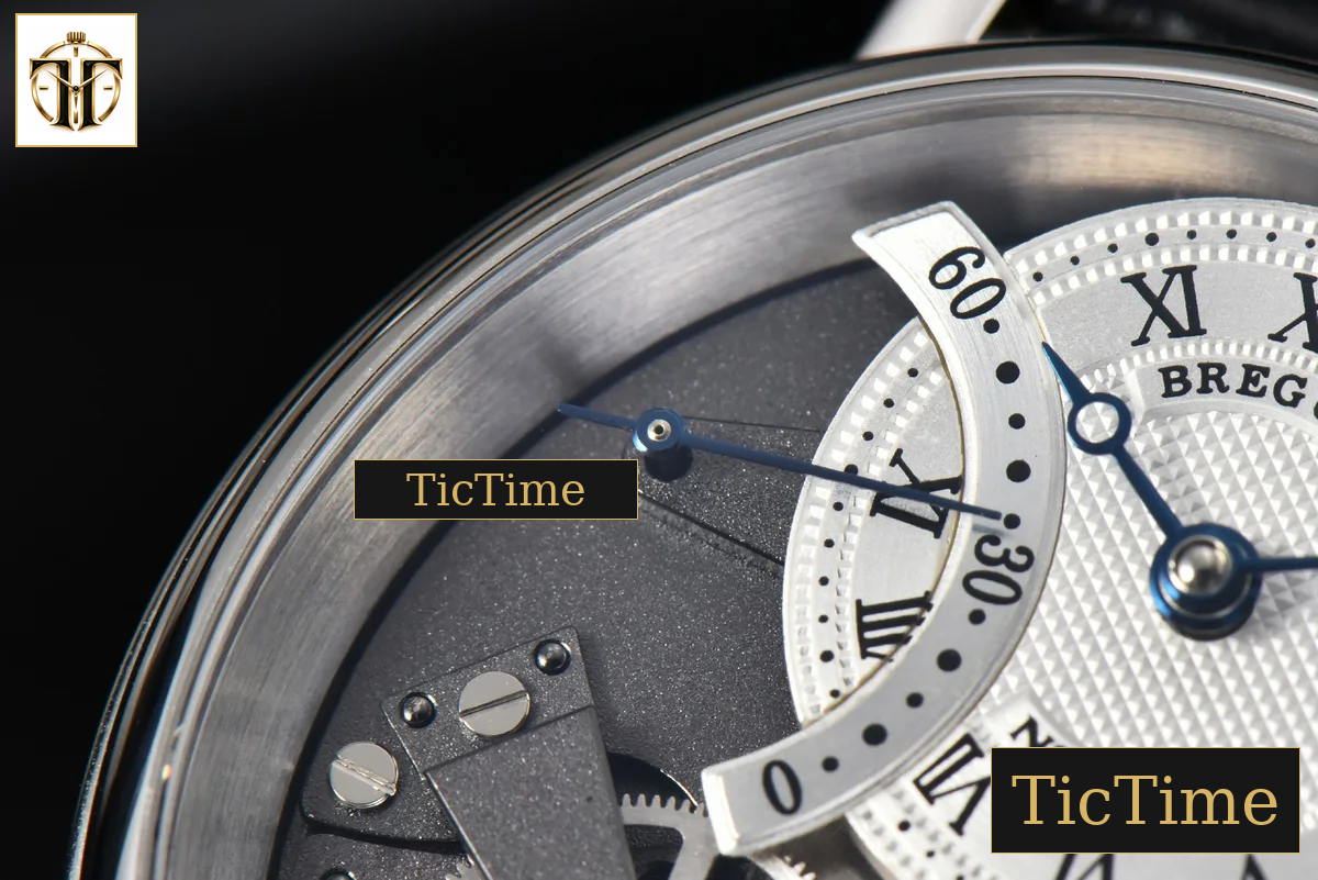 Tradition 7097BB 40mm ZF SS Gray Dial White Subdial Black Leather Strap A505 — foto 6