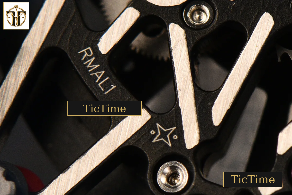 NTPT RM035-02 ZF Red Bezel Black Skeleton Dial Red Crown Black Rubber Strap V7 RMAL1 — foto 7