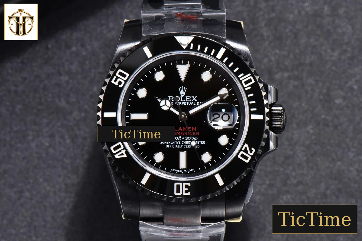Blaken Submariner LN 116610 IPKF Black Hand PVD Bracelet A2836 — foto 2
