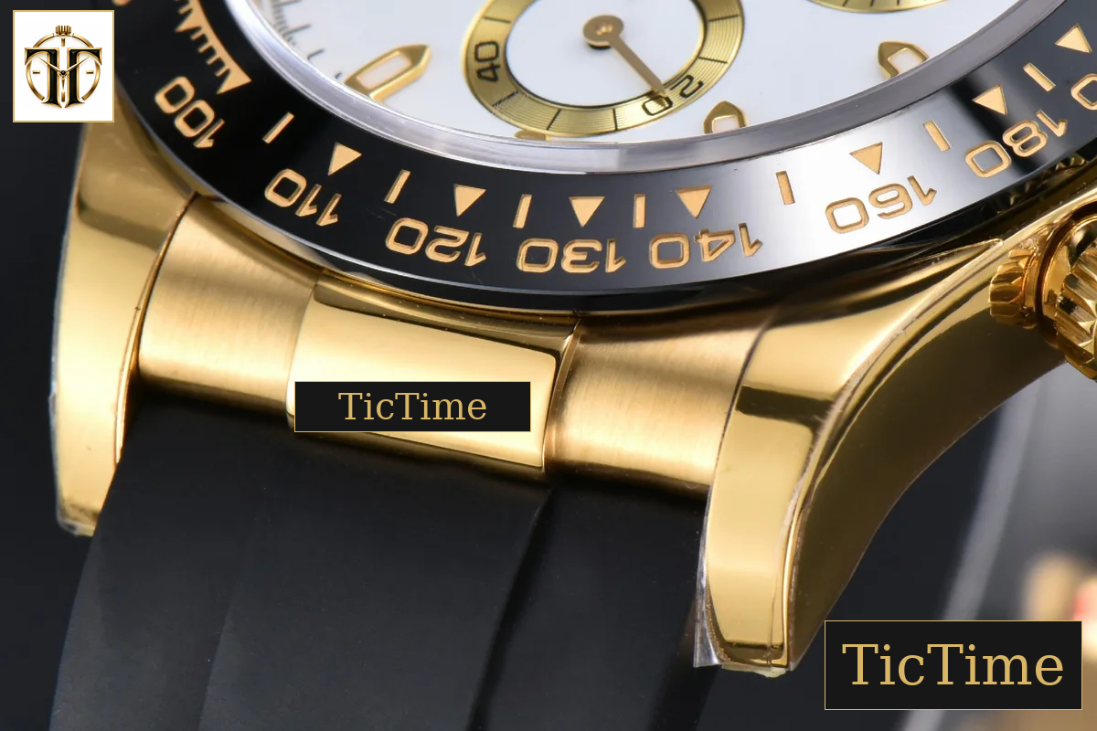 Daytona 116518 40mm APSF YG White Dial Ceramic Bezel Lume Marker Oysterflex Strap Tungsten Version SH4130 — foto 11