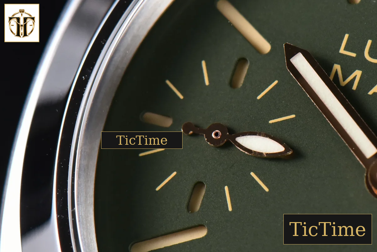 Luminor Marina PAM911 44mm Noob Green Dial Brown Leather Strap A6497 — foto 5
