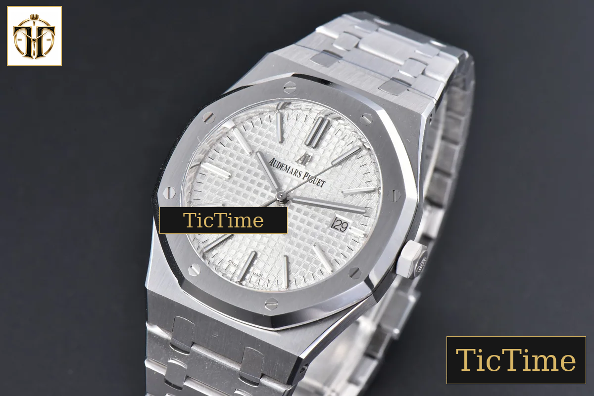 Royal Oak 15400 41mm IPF White Textured Dial SS Bracelet SA3120 — foto 5