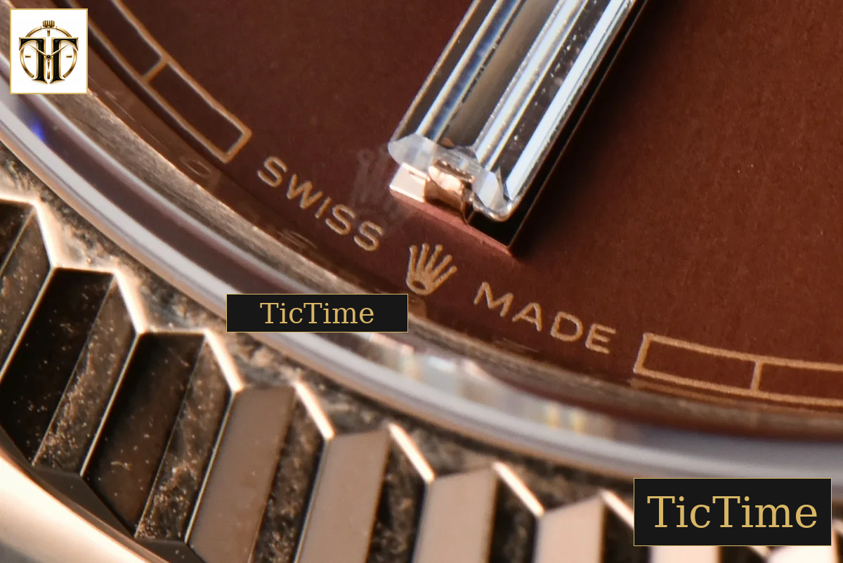 DayDate 40mm BPF RG Brown Dial Diamond Marker RG Bracelet A2836 — foto 9