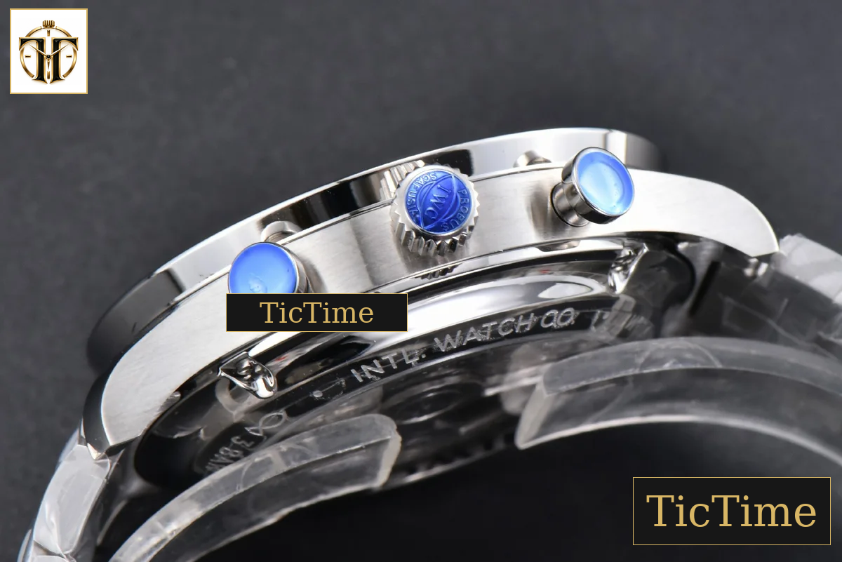 Portuguese Chrono IW371617 ZF White Dial Blue Markers Visible Case SS Bracelet A7750 — foto 14