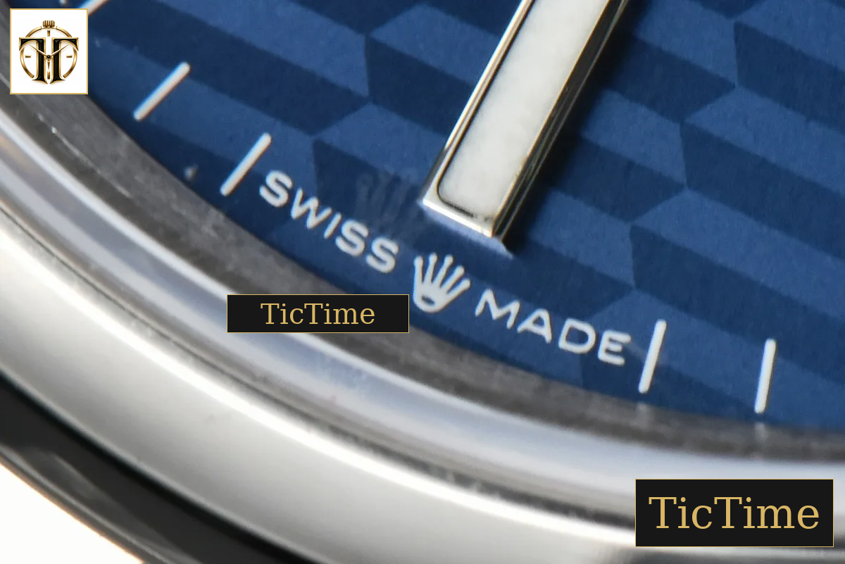 DateJust Smooth Bezel 36mm BPF Blue Motif Dial Jubilee Bracelet A2824 — foto 8