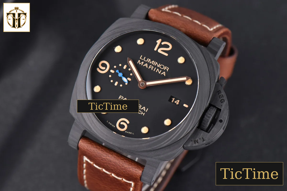Luminor Carbotech Automatic PAM661 44mm VSF Black Dial Leather Strap P9010 — foto 4