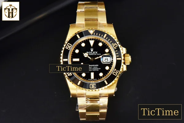 Foto frontal — Submariner LN 116618 40mm VSF YG Black Dial YG Bracelet VS3130