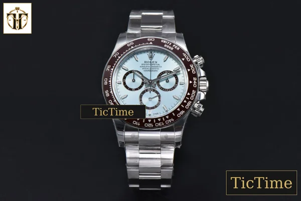 Foto frontal — Daytona 126506 40mm VSF Ice Blue Dial Lume Marker SS Bracelet V3 weighted version DD4131