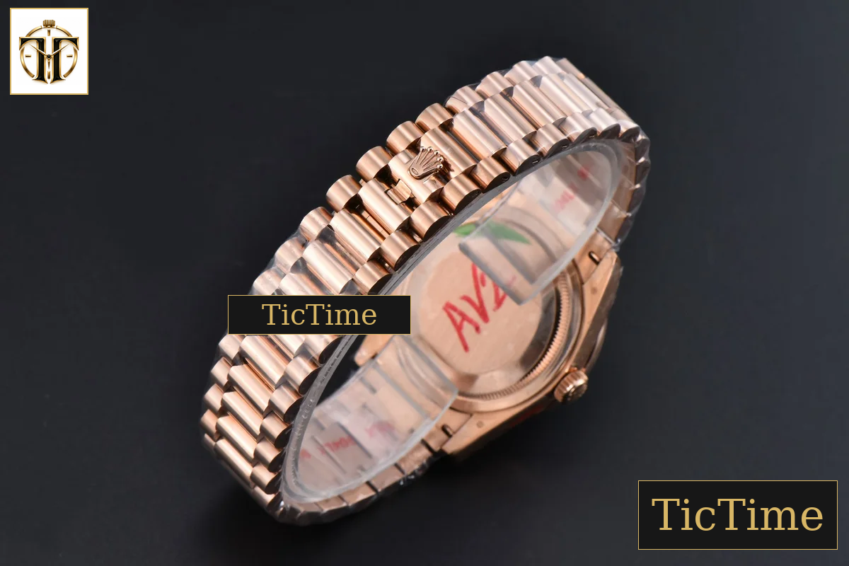 DayDate 36mm GMF RG Diamond Bezel White Dial Roman Marker President Bracelet (Tungsten) A2836 — foto 40