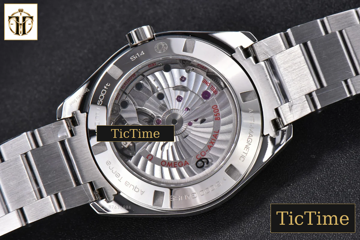 Aqua Terra 150M 41mm VSF Black Wave Dial RG Markers SS Bracelet A8500 — foto 24