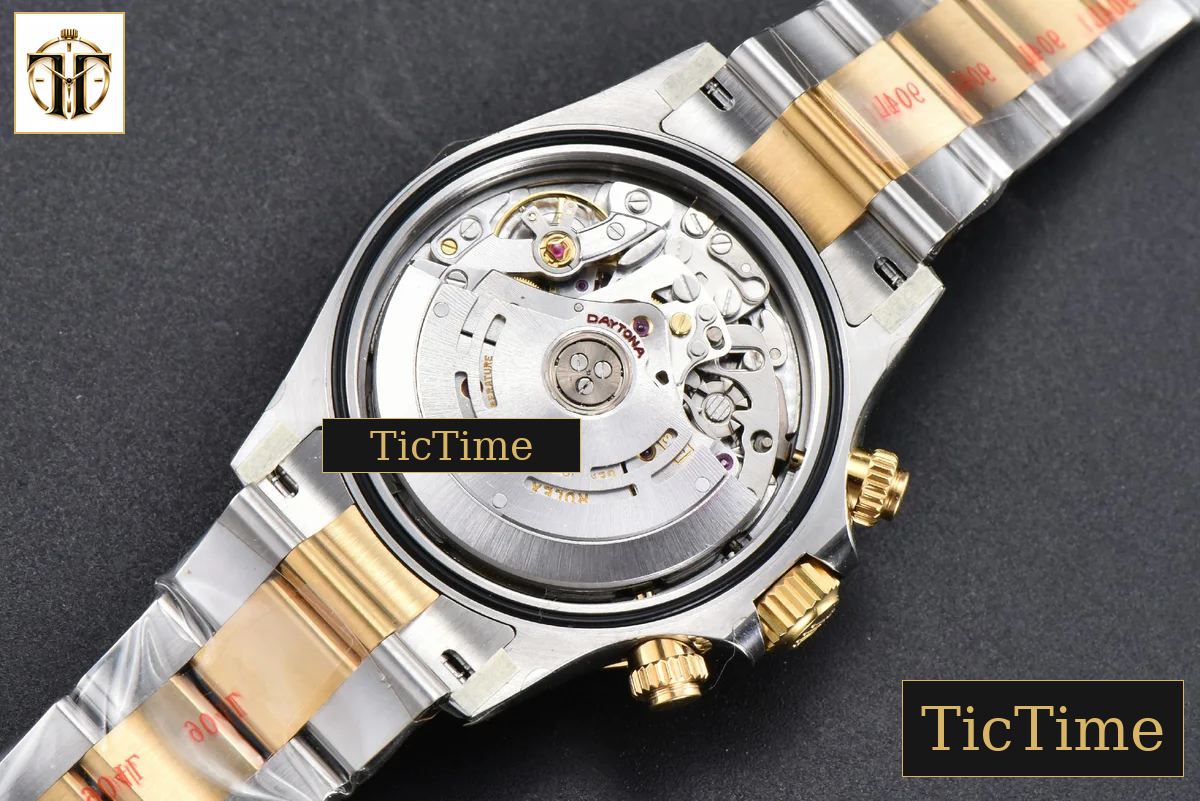 Daytona 116523 40mm Clean Factory YG/SS White Dial Black Subdials Numeral Marker YG/SS Bracelet A4130 — foto 23