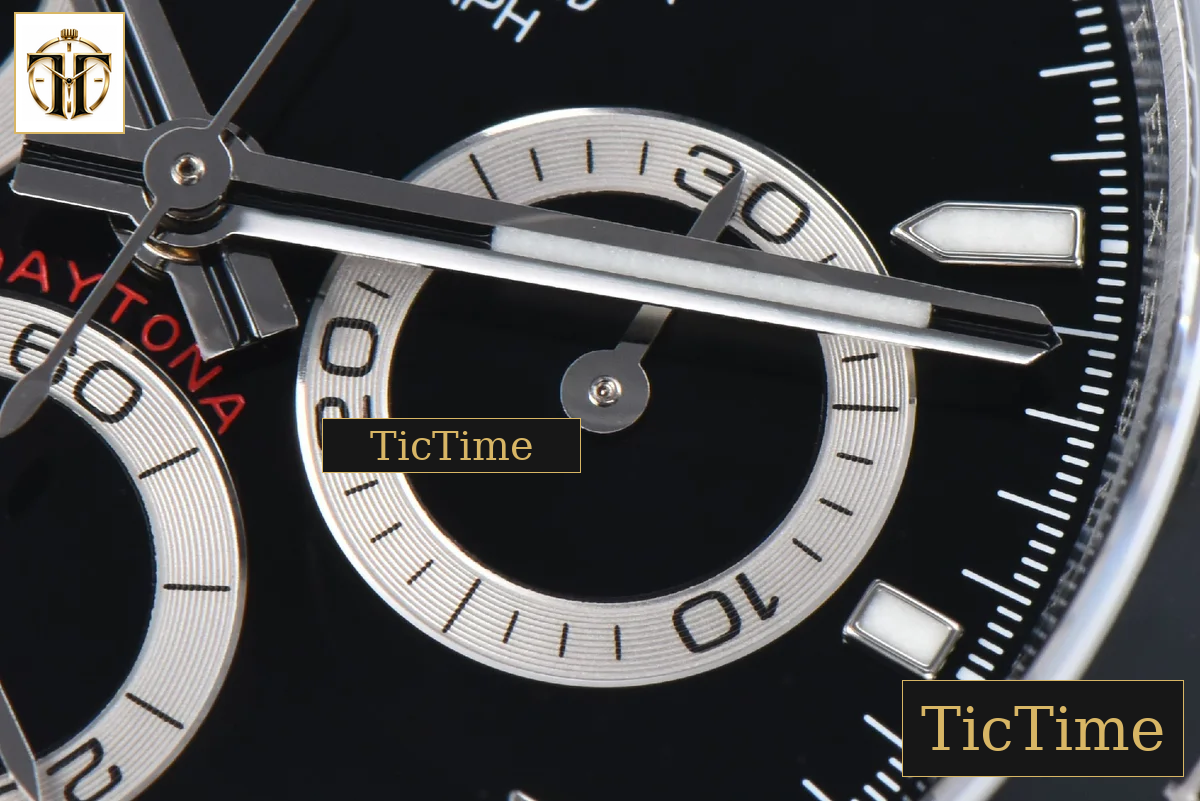Daytona 904L 126500 40mm BPF SS Black Bezel Black Dial SS Bracelet SH4131 — foto 7
