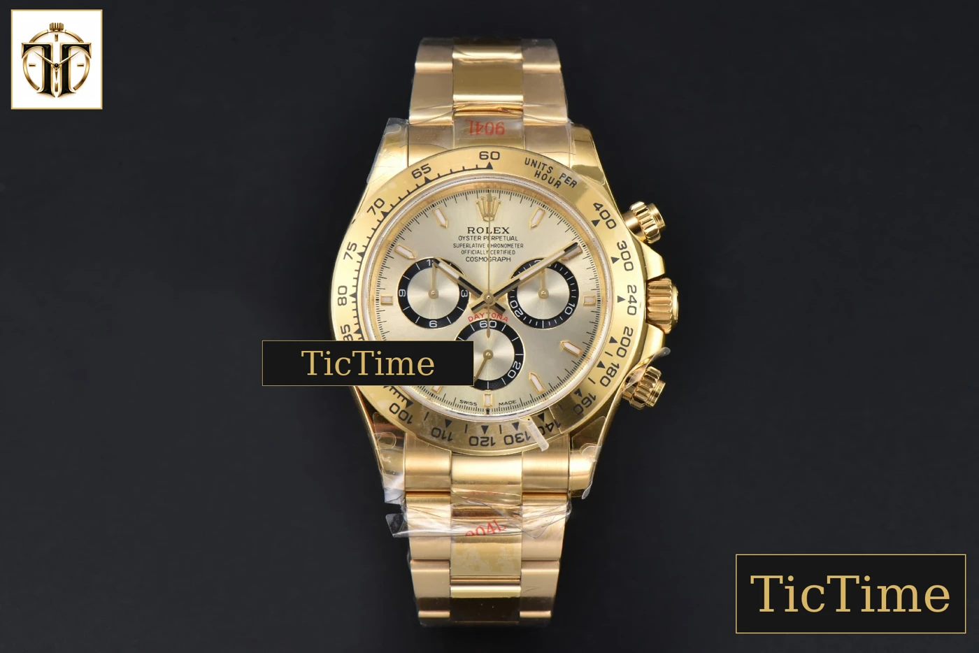 Vista frontal — Daytona 904L 126508 40mm BPF YG YG Dial YG Bracelet SH4131