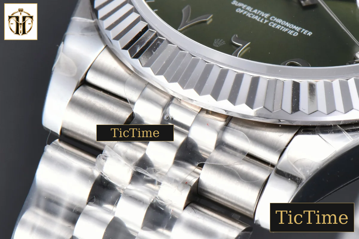 DateJust 126334 41mm BPF Olive Green Arabic Dial Jubilee Bracelet A2824 — foto 10