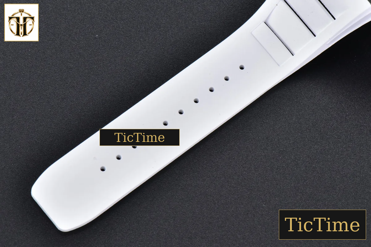 NTPT RM055 42mm RMF Blue Skeleton Dial White Rubber Strap RMUL2 — foto 29