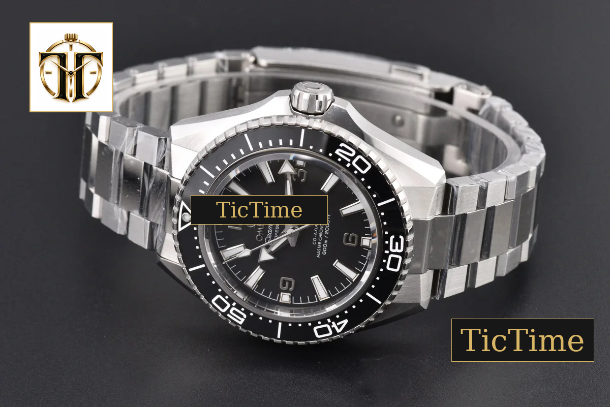 Seamaster Planet Ocean 42mm VS+ Factory Black Dial Black Bezel Steel Strap — foto 35
