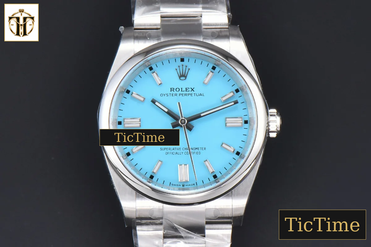 Oyster Perpetual 904L 126000 36mm Clean Factory Tiffany Blue Dial SS Bracelet VR3230 — foto 2