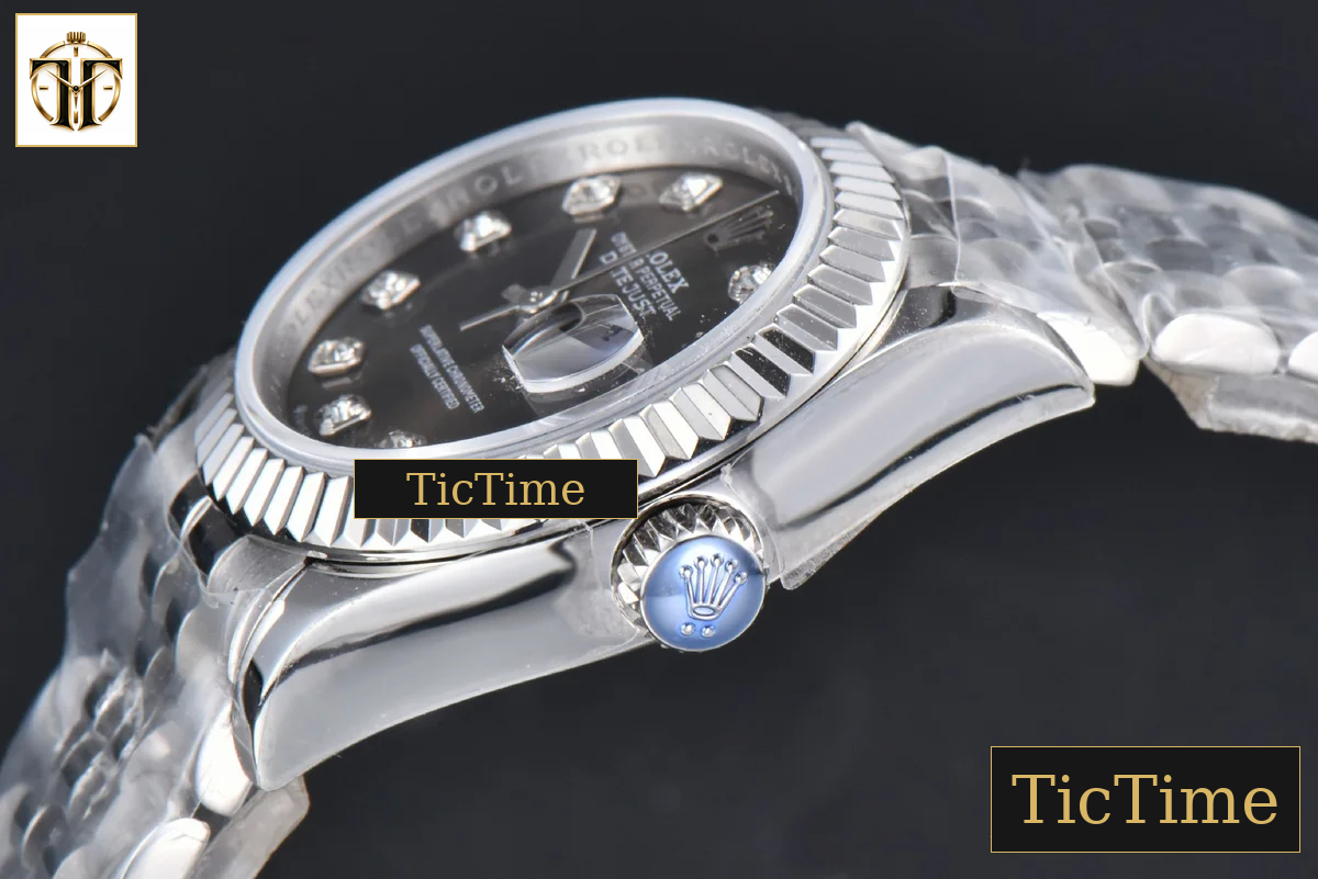 DateJust 31mm WF Gray Dial Diamond Marker Jubilee Bracelet A2671 — foto 11