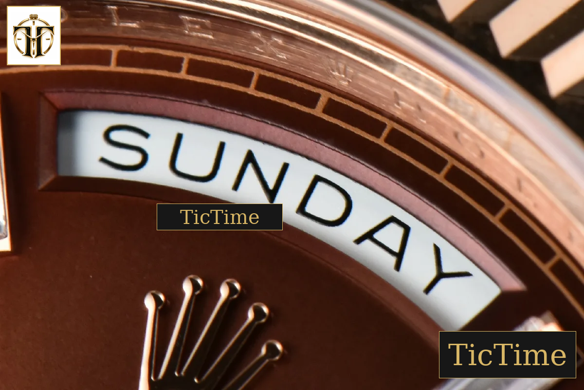 DayDate 40mm BPF RG Brown Dial Diamond Marker RG Bracelet A2836 — foto 6