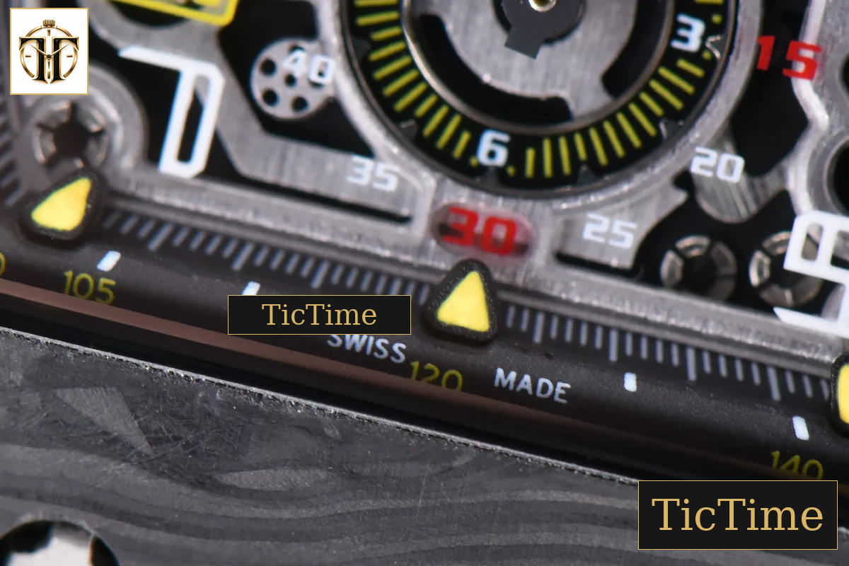 NTPT Chrono RM011 KVF Skeleton Dial Gray Rubber Strap V2 A7750 — foto 6