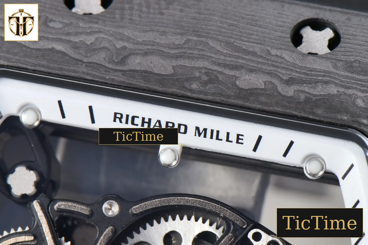 NTPT RM055 42mm RMF White Skeleton Dial Black Rubber Strap RMUL2 — foto 5