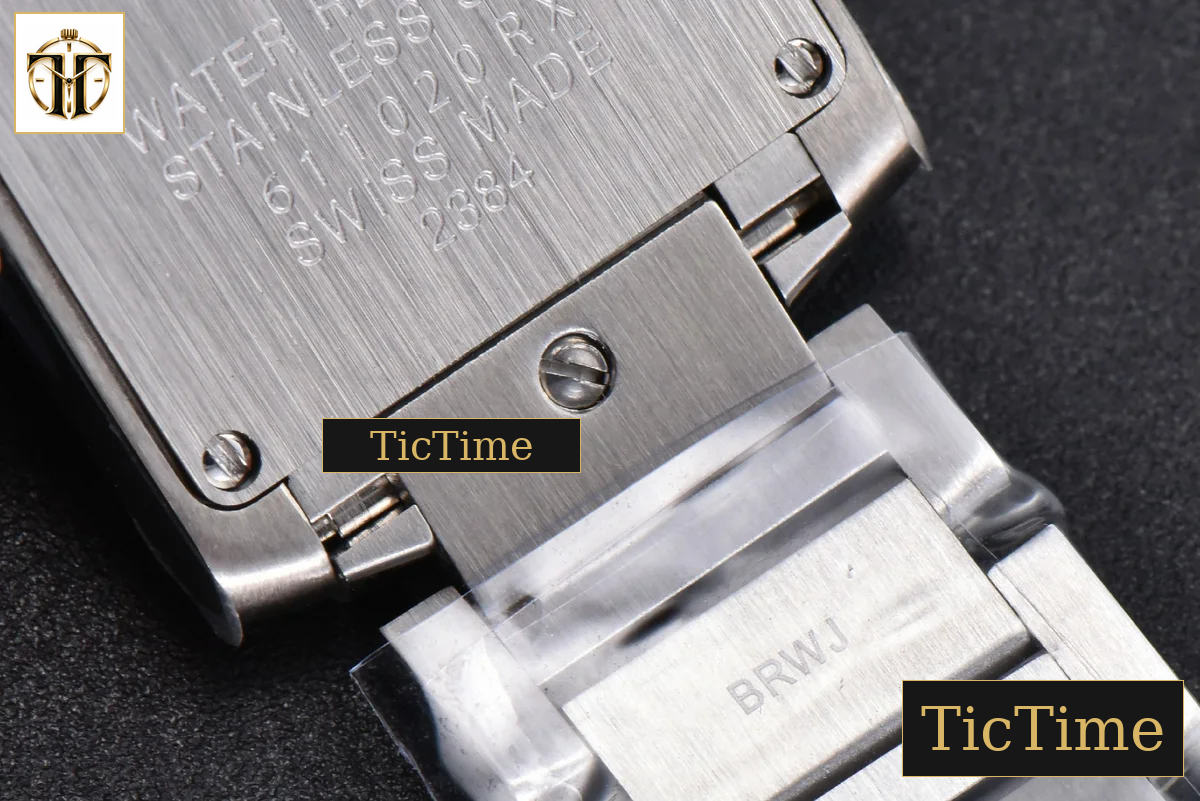 Tank Francaise Small 25.7mmx21.2mm 8848F Diamond Marker SS Bracelet Quartz — foto 16