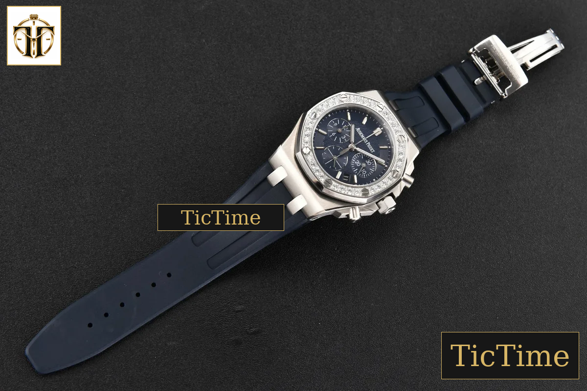Offshore Ladies 26231ST 37mm RXWF Diamond Blue Dial Blue Subdial Blue Rubber Strap Quartz — foto 27