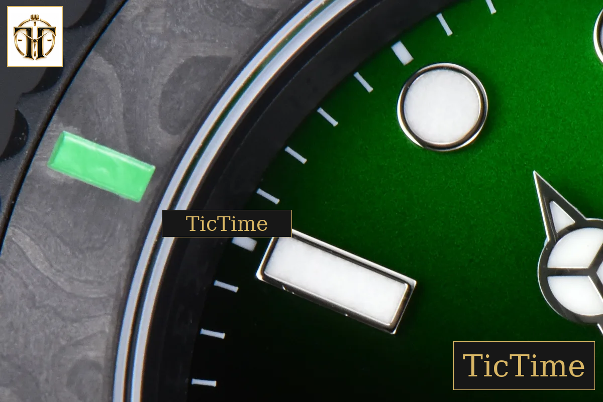 Submariner DIW DLC 41mm VSF Green Graduated Dial SS Bracelet VS3135 — foto 7