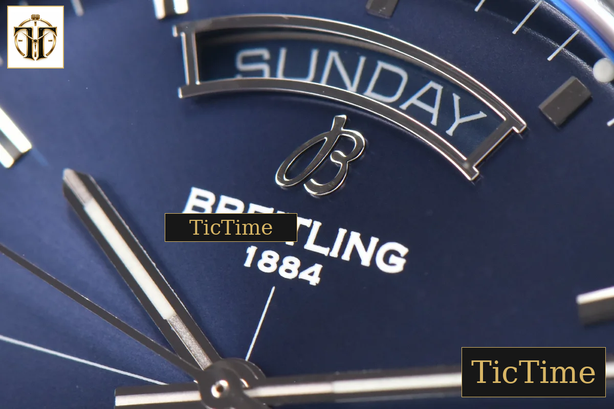 Transocean Day & Date 43mm V7F Blue Dial Black Leather Strap CA145 — foto 6