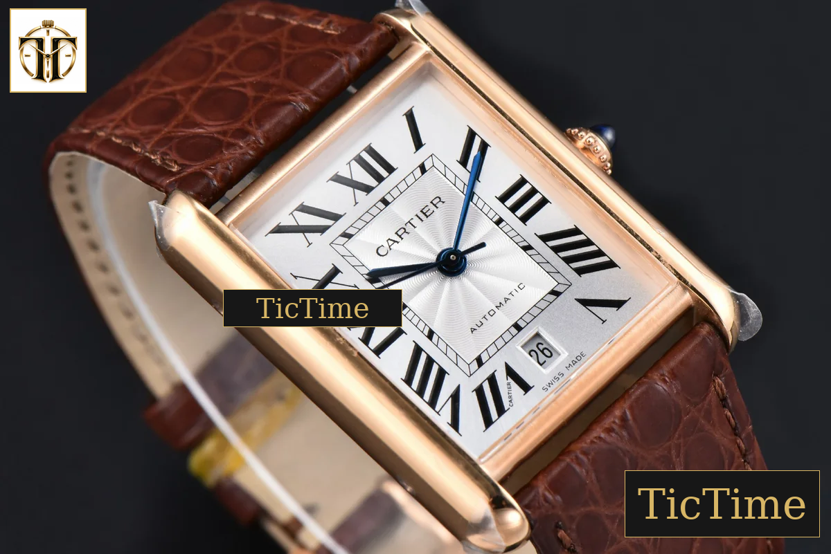 Tank Solo XL Automatic 31mm x 41mm AF RG Brown Leather Strap 9015 — foto 10