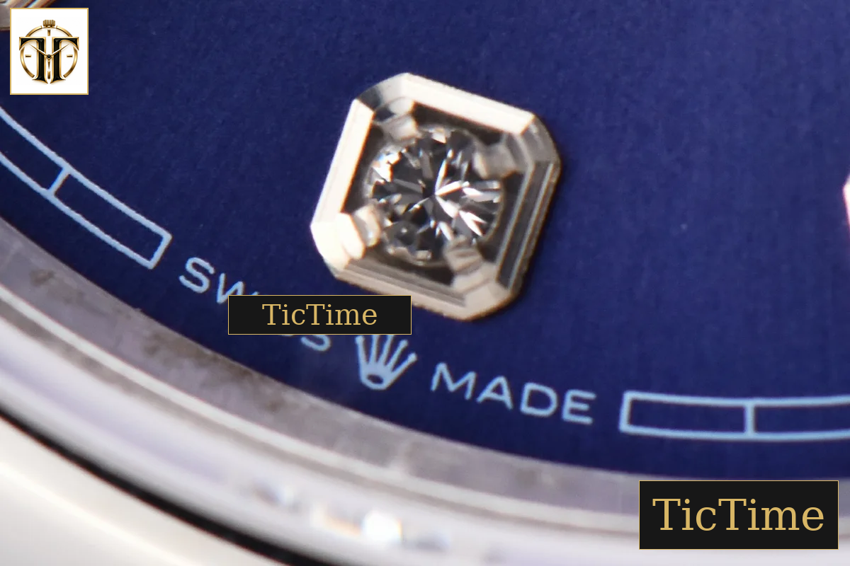 DateJust 36mm GMF SS Smooth Bezel Blue Dial Diamond Roma Marker Jubilee Bracelet VR3235 — foto 6