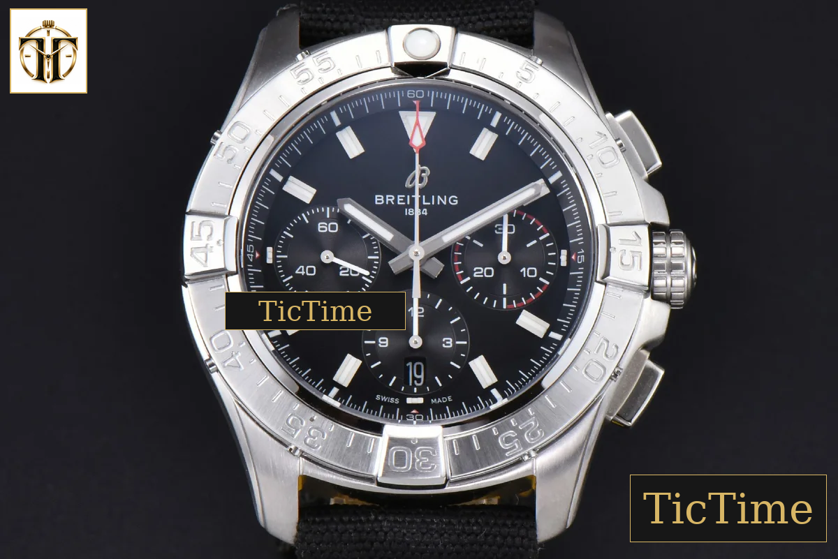 Avenger Chronograph 44mm BLSF SS Black Dial Black Nylon Strap A7750 — foto 2