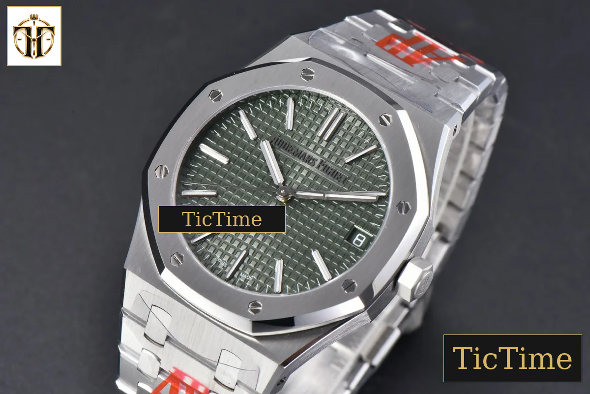 Royal Oak “50th Anniversary” 15510 41mm ORF SS Green Dial SS Bracelet SA4302 — foto 5