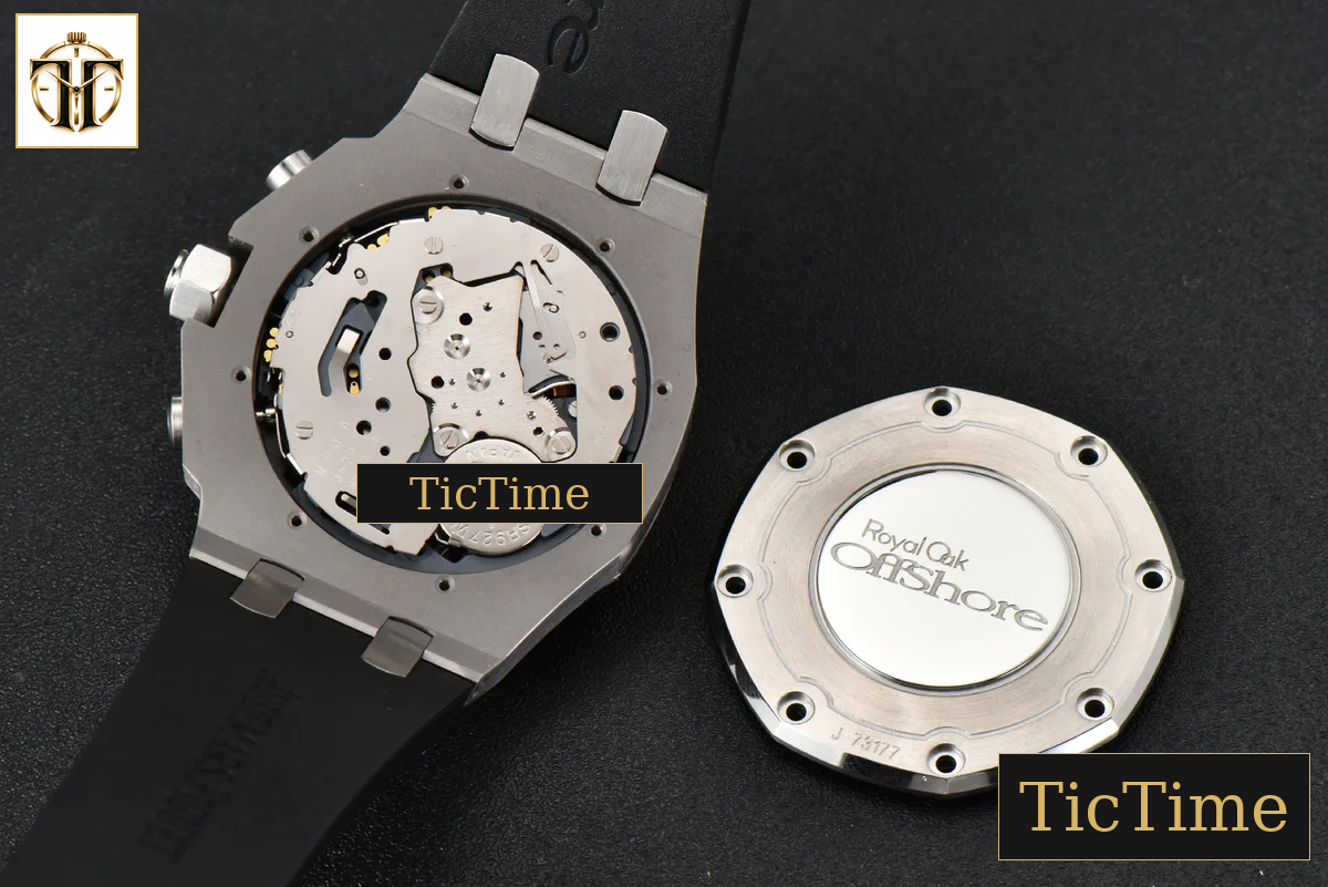 Offshore Ladies 26231ST 37mm RXWF Diamond Black Dial Black Subdial Black Rubber Strap Quartz — foto 16