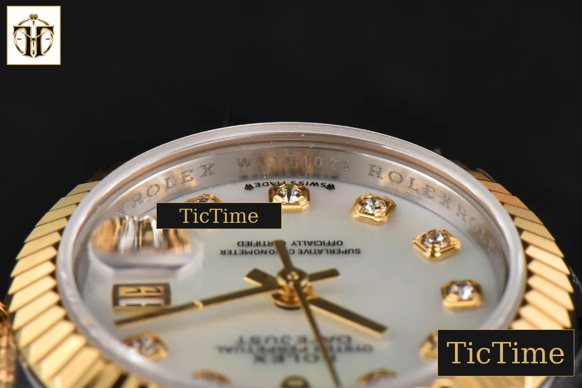 DateJust Ladies 28mm WF YG/SS MOP Dial Diamond Marker Jubilee Bracelet A2236 — foto 15