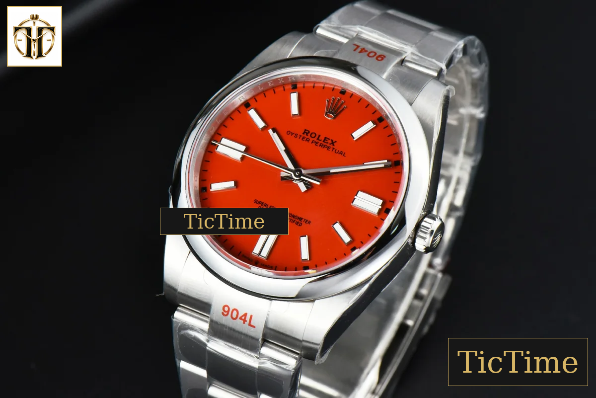 Oyster Perpetual 124300 41mm EWF Red Dial SS Bracelet A3230 — foto 4