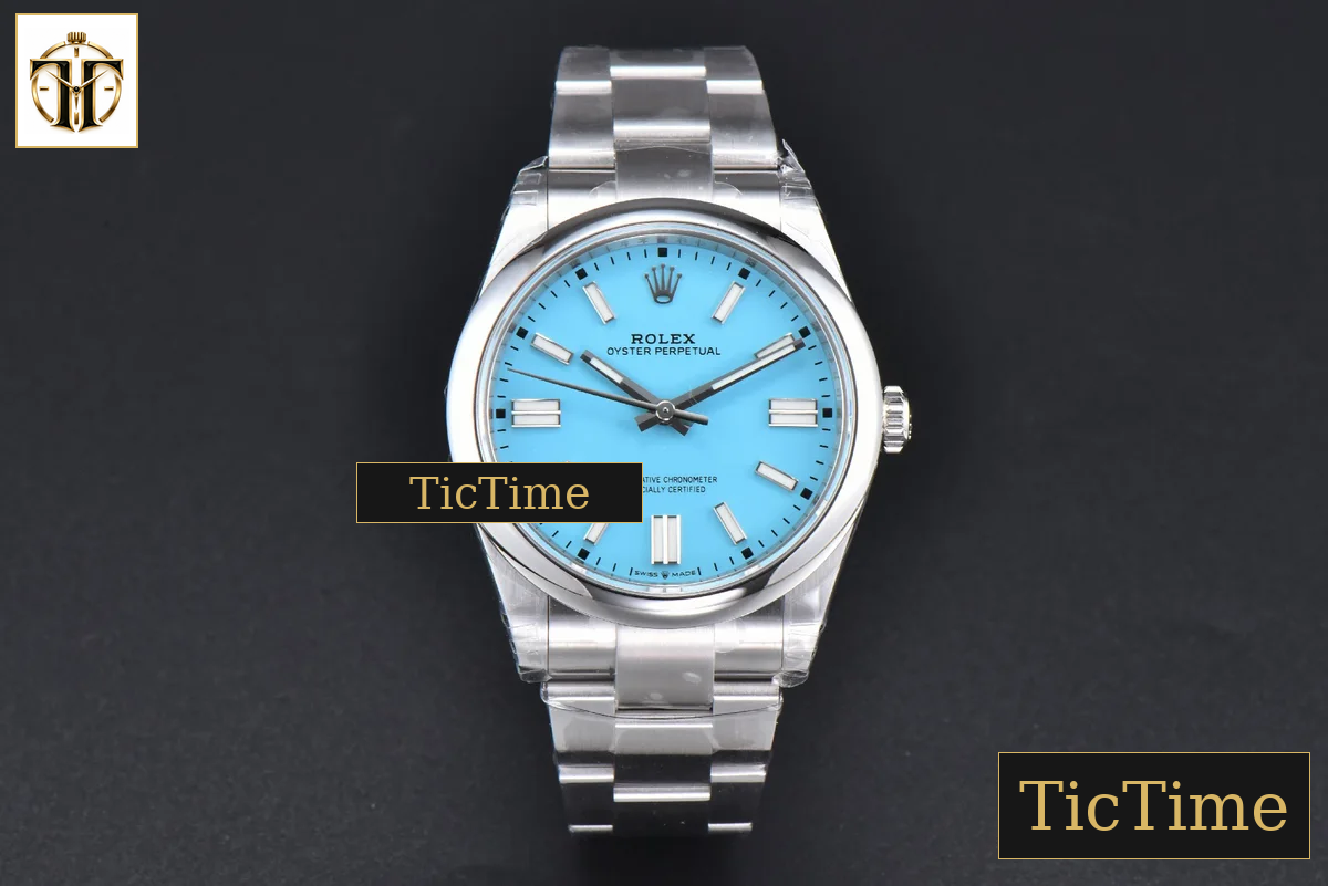 Oyster Perpetual 904L 124300 41mm VSF Tiffany Dial Oyster Bracelet VS3235 — foto 3