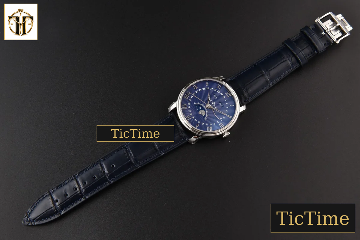 Villeret Complicated Function 6654 40mm OMF Blue Dial Black Leather Strap V3 A6654 — foto 29