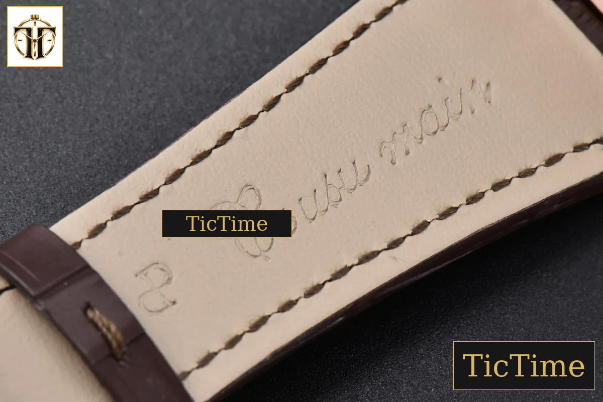 Royal Oak 15400 41mm IPF RG White Textured Dial Brown Leather Strap SA3120 — foto 31