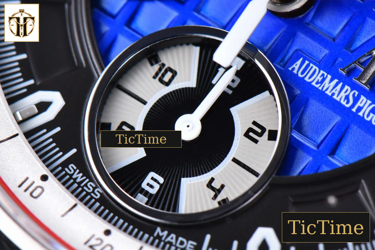Royal Oak Offshore Grand Prix Forge Carbon Parts 44mm JF Blue Dial Leather Strap V3 A3126 — foto 11