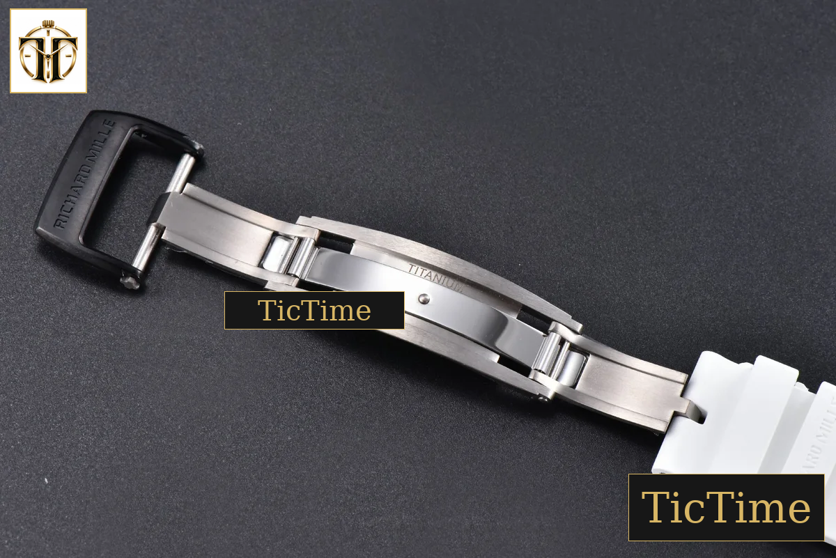 NTPT RM035-02 42mm ZF Skeleton Dial White Rubber Strap NH05A — foto 32