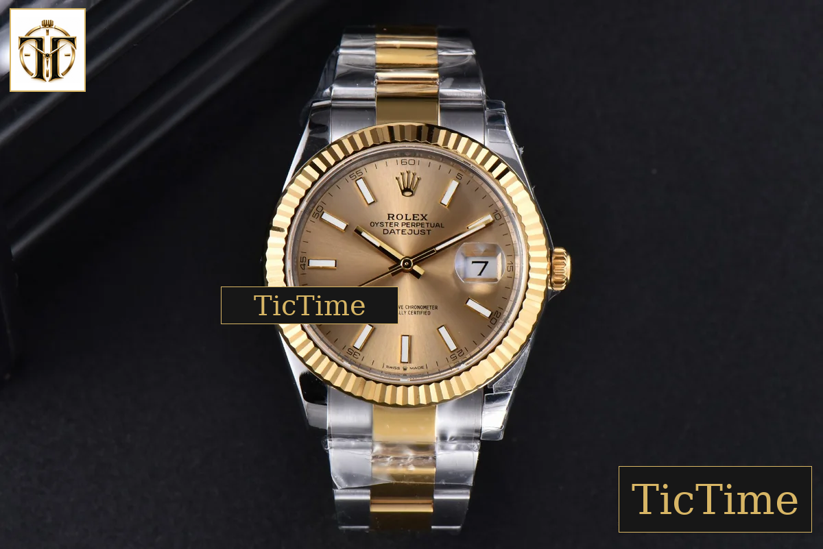 DateJust 126333 41mm VSF YG/SS Fluted Bezel YG Dial Oyster Bracelet VS3235 — foto 3