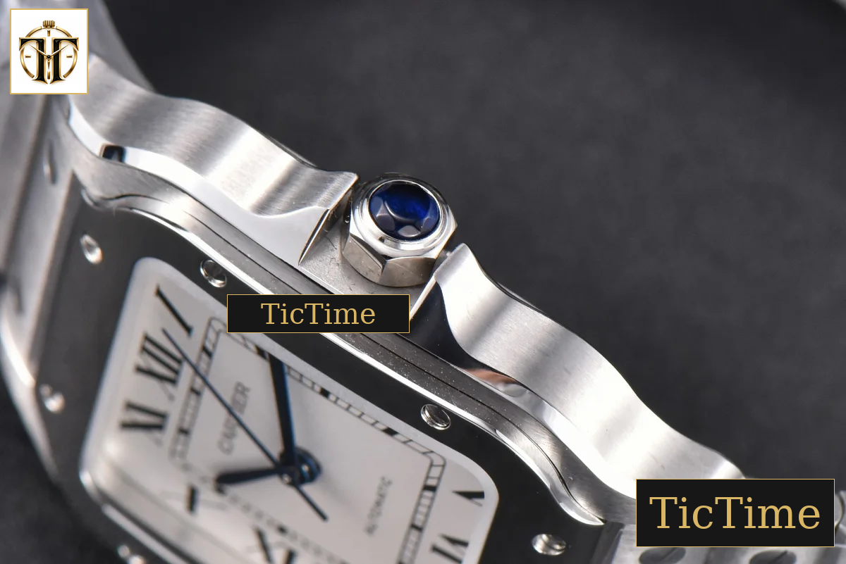 Santos de Cartier Medium 35mm BVF SS White Dial SS Bracelet Miyota 9039 — foto 8